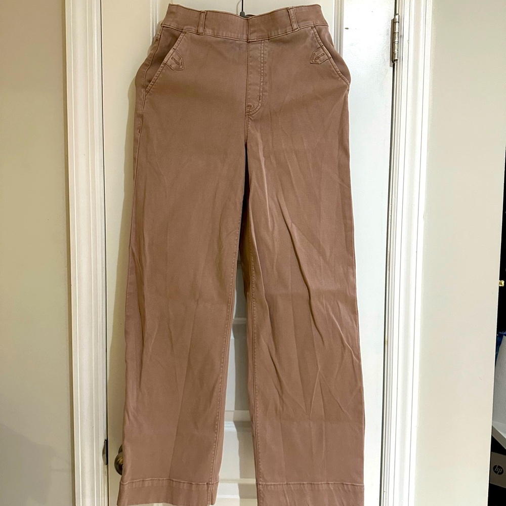 SPANX Stretch Twill Wide Leg Pant Medium Tall